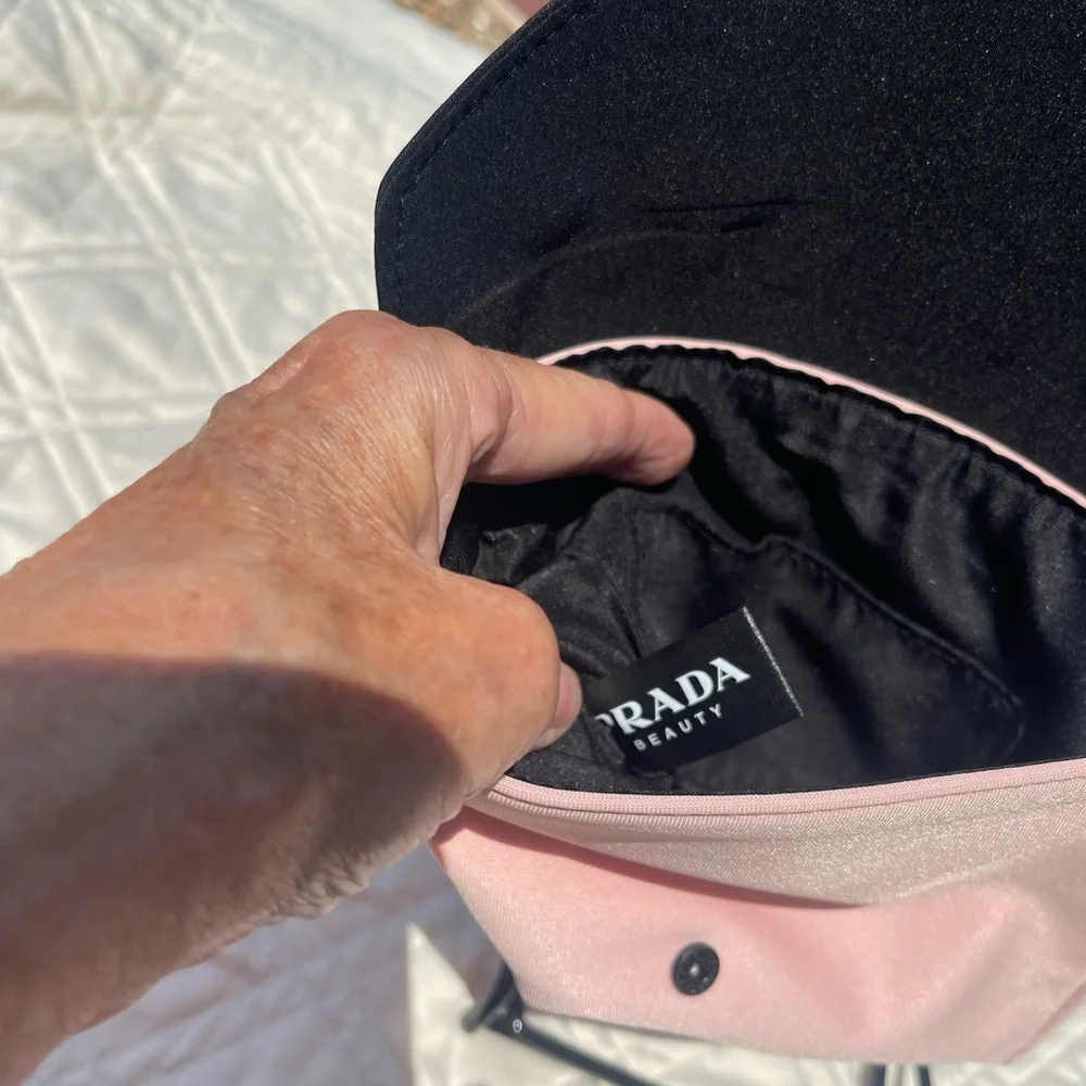 Prada Beauty Pink and Black Pouch - Picture 3 of 5
